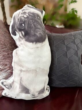 Pug-Shaped - Accent Pillow
